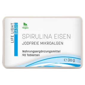 Spirulina Eisen, hefefrei (90 Tabletten)