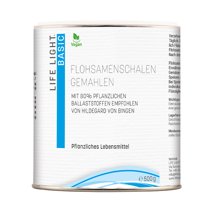 Flohsamenschalen gemahlen, 500 g