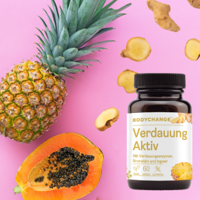 Verdauung Aktiv mit Verdauungsenzymen, Bromelain und Ingwer (60 Kapseln)